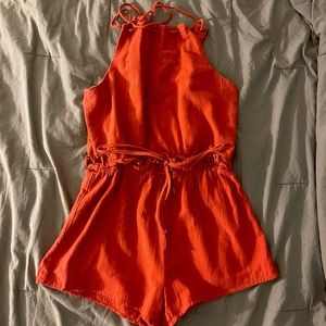 Halter Romper with cut out